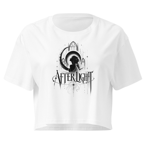 Afterlight Crop Top - Design I White