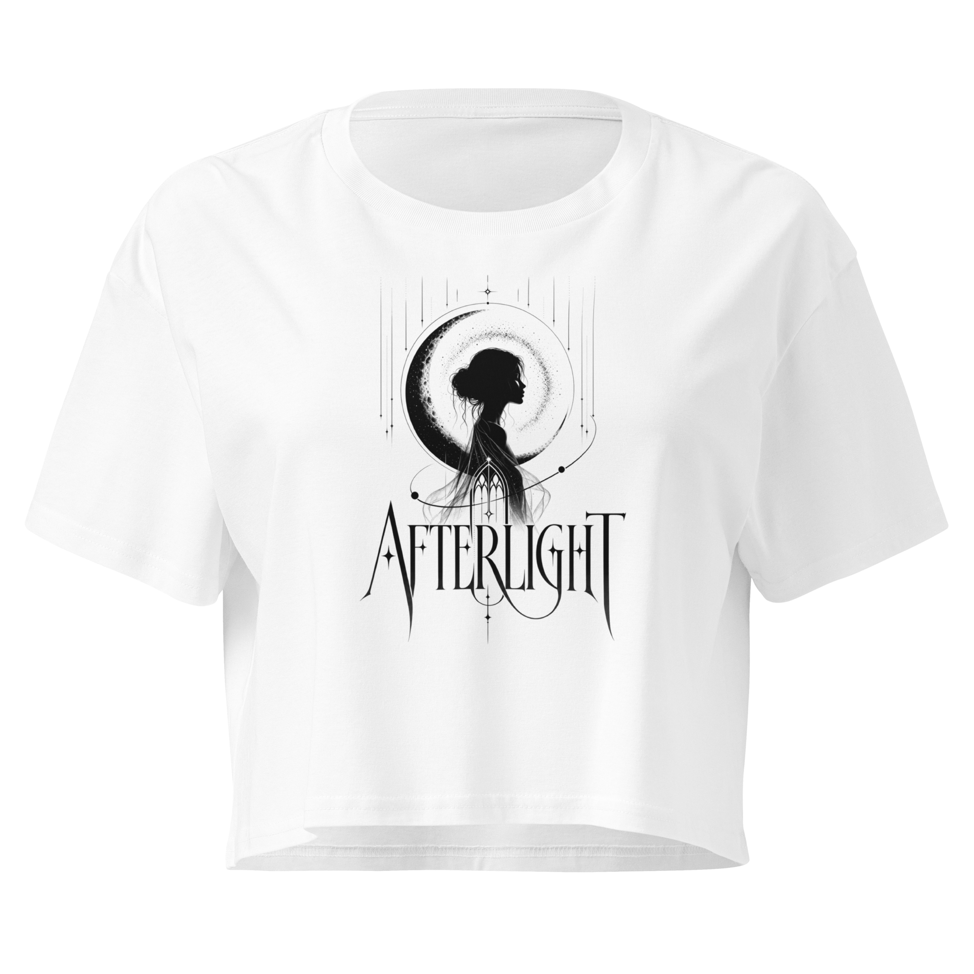 Afterlight Crop Top - Design II White