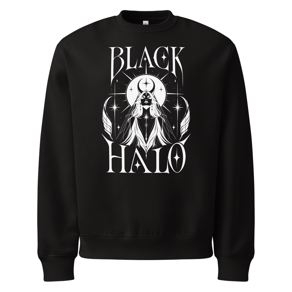 Black Halo Sweatshirt - Design I Black