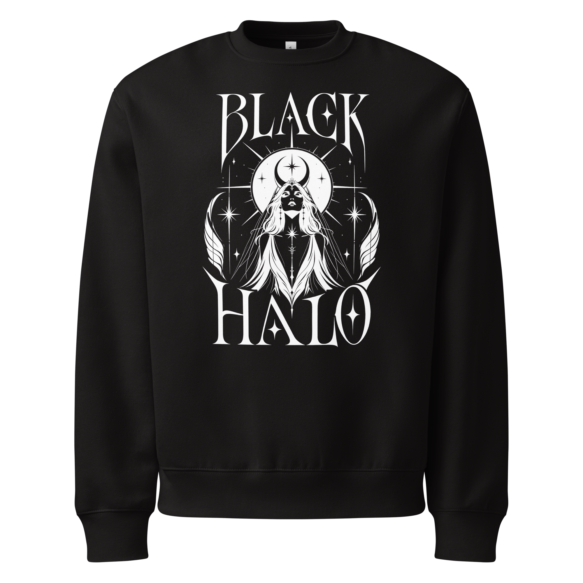 Black Halo Sweatshirt - Design I Black