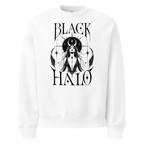 Black Halo Sweatshirt - Design I White