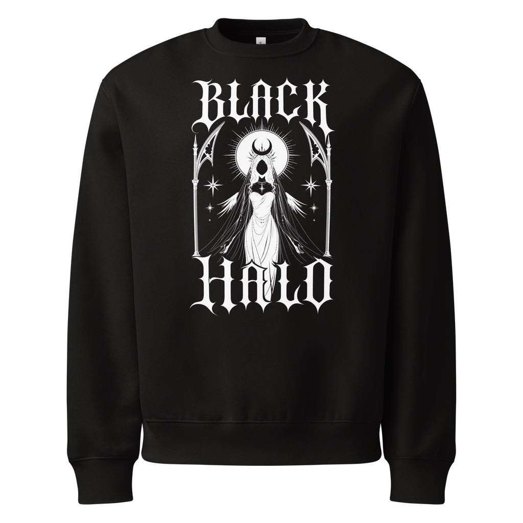 Black Halo Sweatshirt - Design III Black