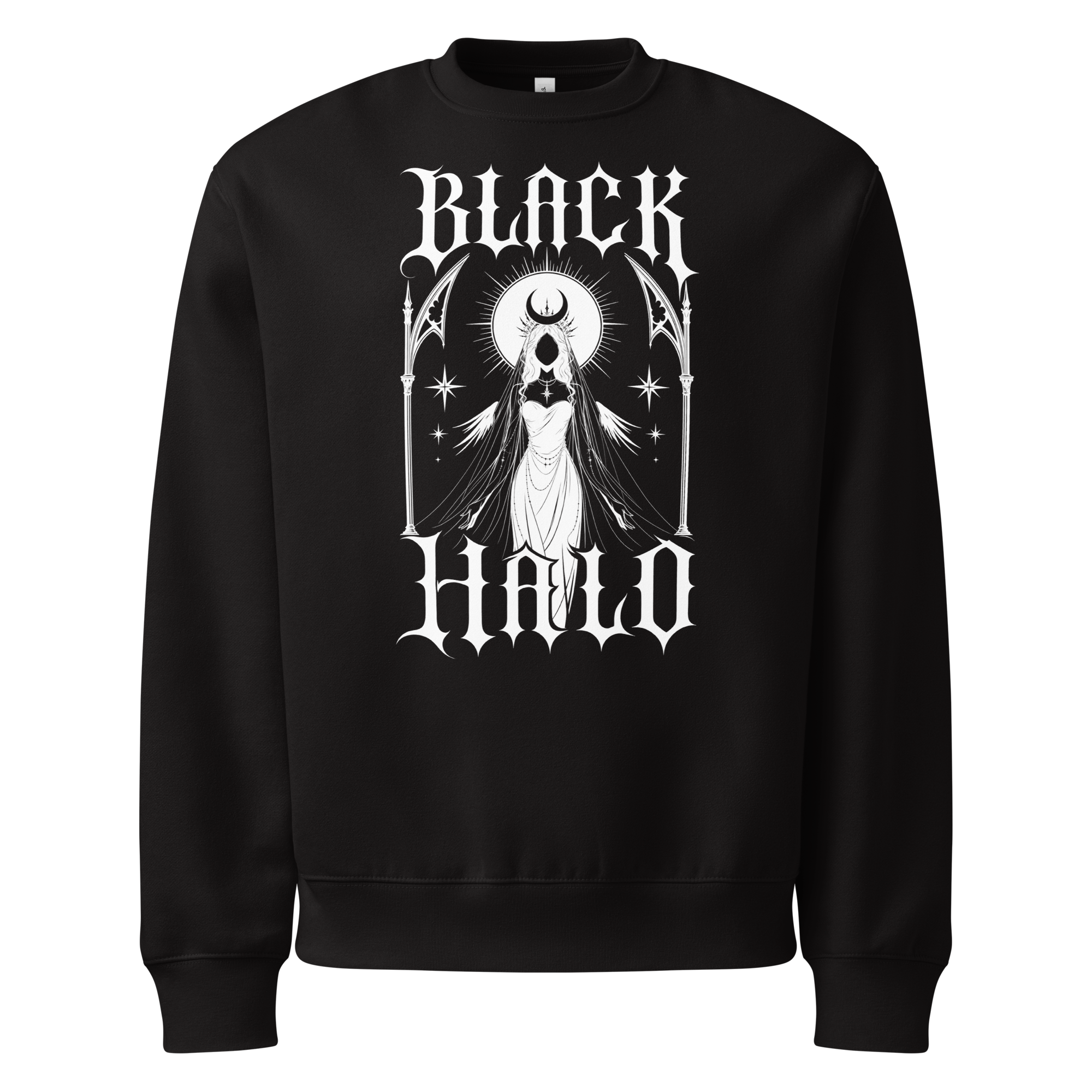 Black Halo Sweatshirt - Design III Black