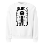 Black Halo Sweatshirt - Design III White