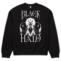 Winged Halo Sweatshirt, Black, approved front