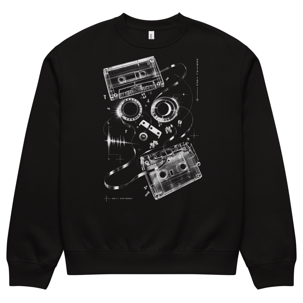 Orbital Tape Sweatshirt, Black, approved front