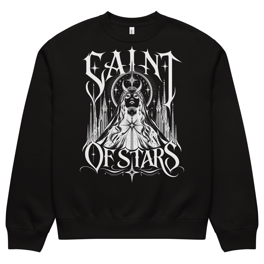 Crowned Saint Sweatshirt, Black, approved front