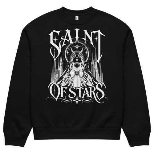 Crowned Saint Sweatshirt, Black, approved front