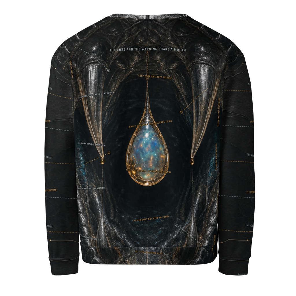 Calm Is Armed Sweatshirt - Black back