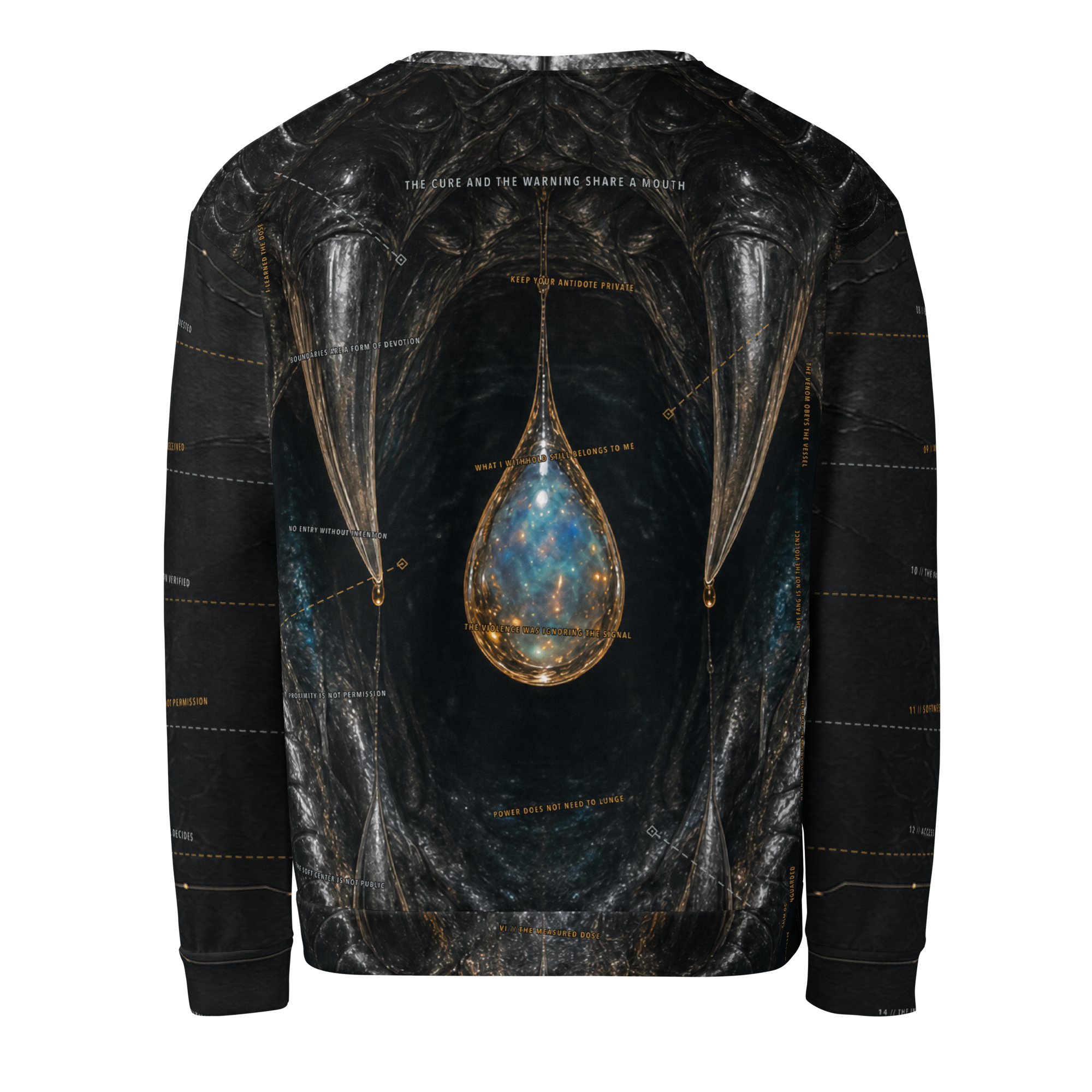 Calm Is Armed Sweatshirt - Black back