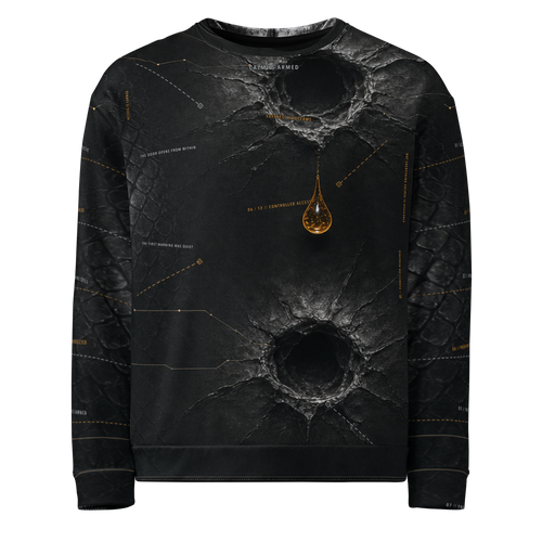 Calm Is Armed Sweatshirt - Black front