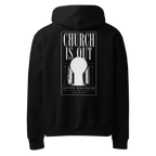 Church Is Out Hoodie - Black back large