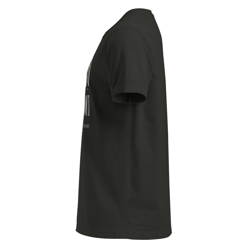 Church Is Out Oversized Tee - Washed Black left