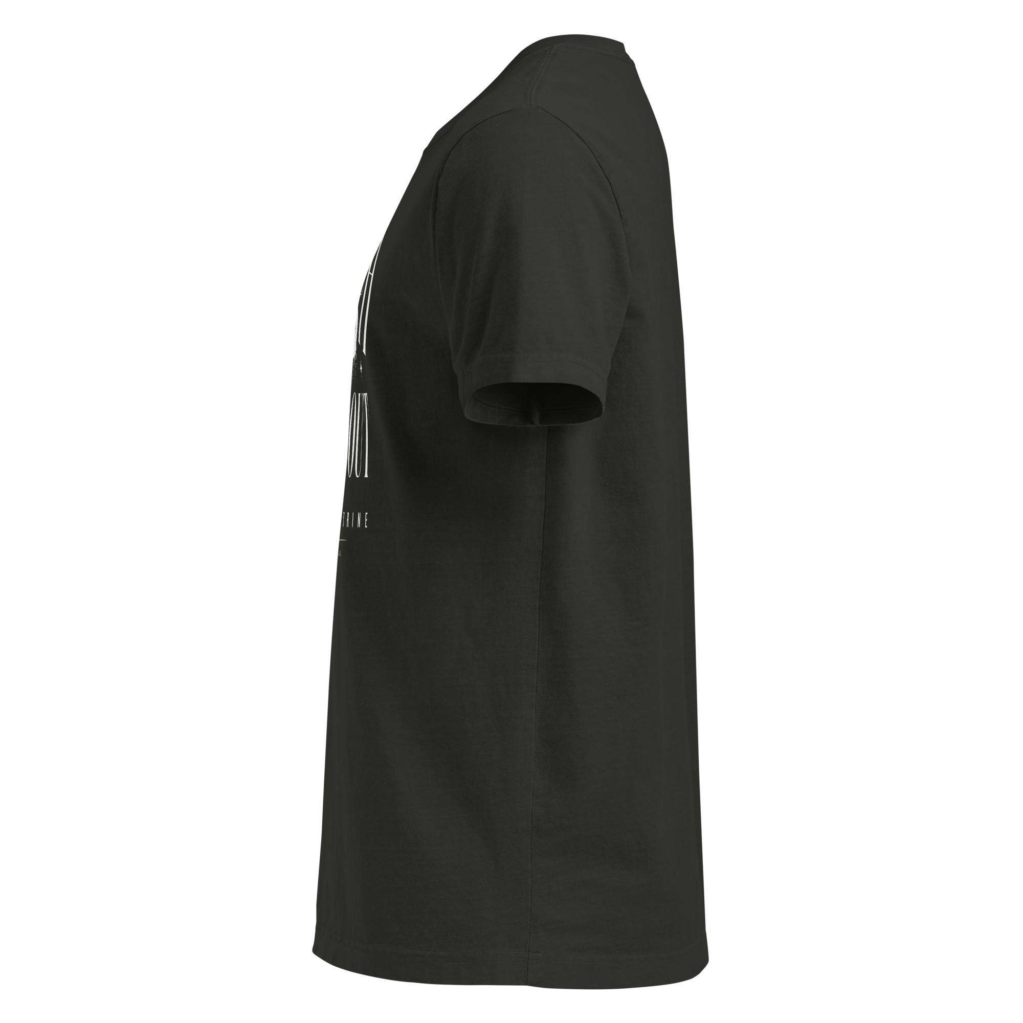 Church Is Out Oversized Tee - Washed Black left
