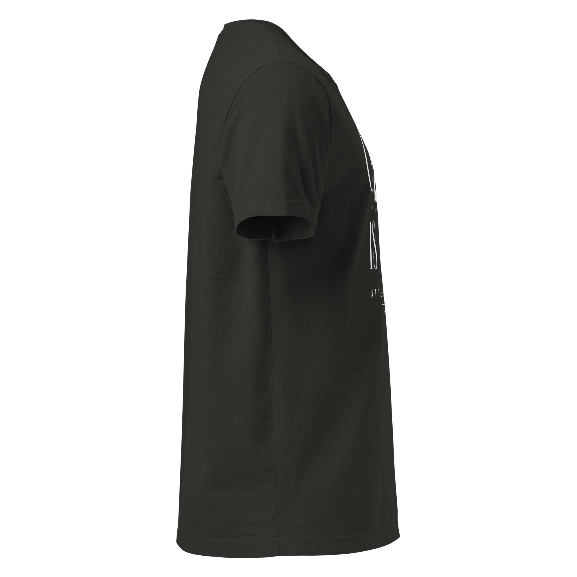 Church Is Out Oversized Tee - Washed Black right
