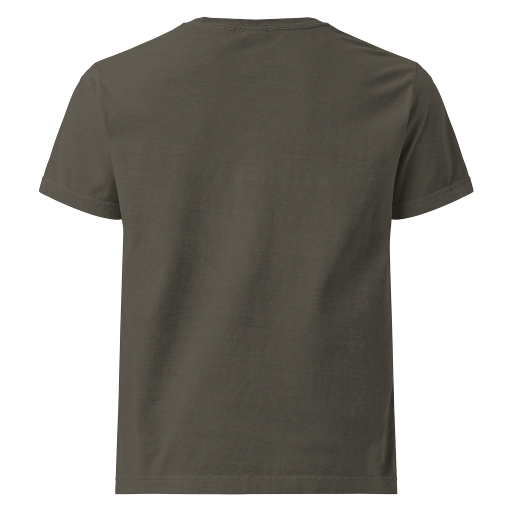 Church Is Out Oversized Tee - Washed Charcoal back
