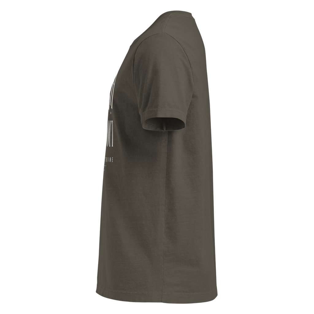 Church Is Out Oversized Tee - Washed Charcoal left