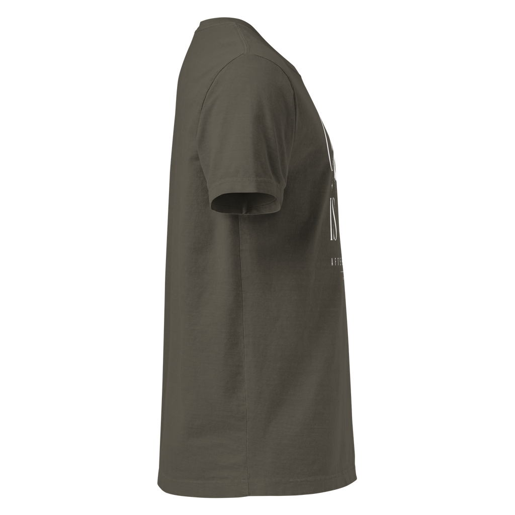 Church Is Out Oversized Tee - Washed Charcoal right