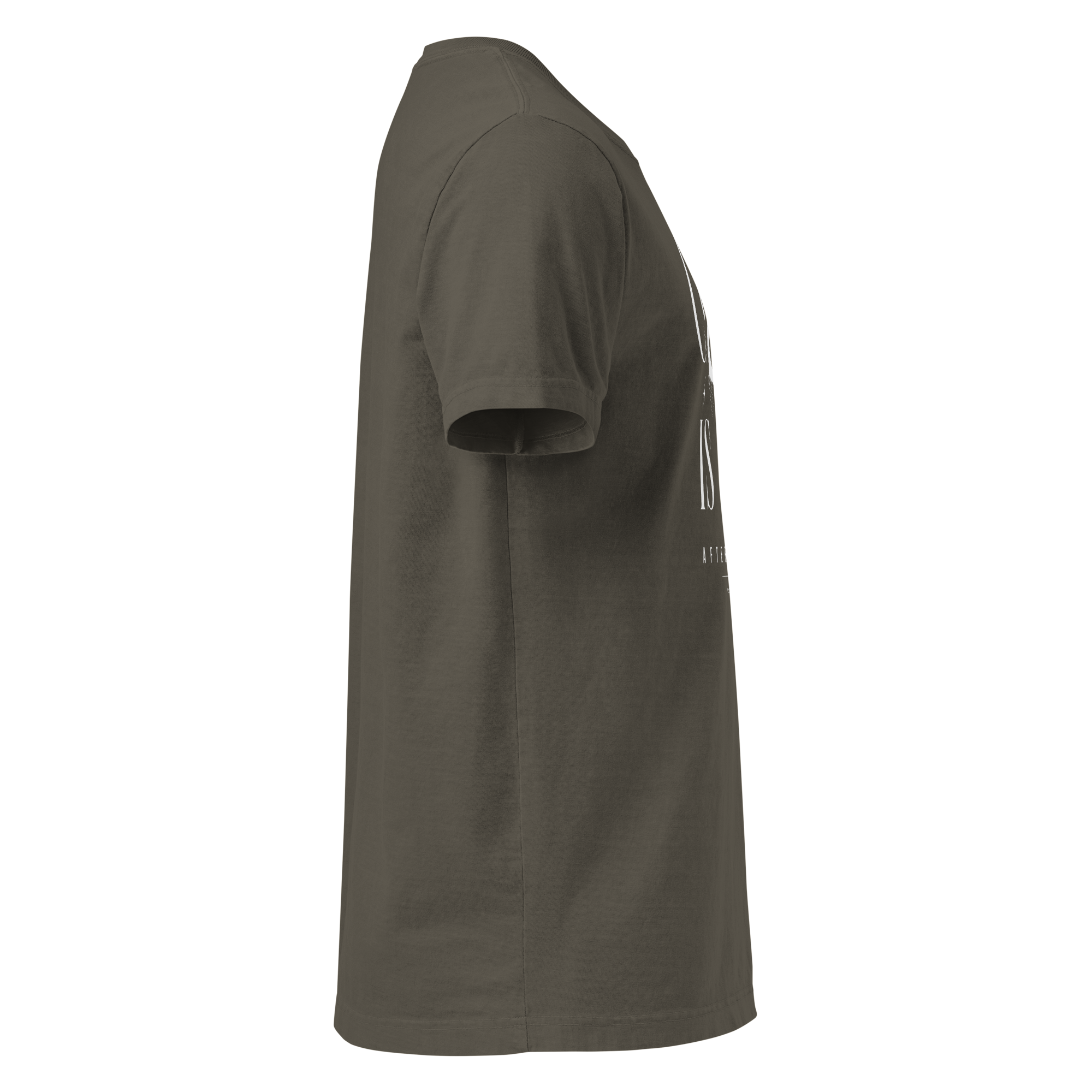 Church Is Out Oversized Tee - Washed Charcoal right