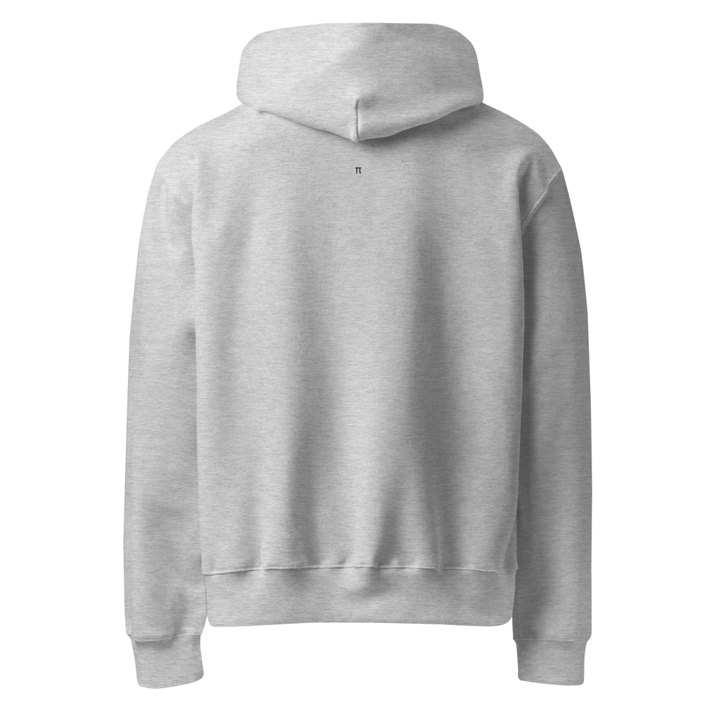 Claude / Pi Day Hoodie - Athletic Heather back