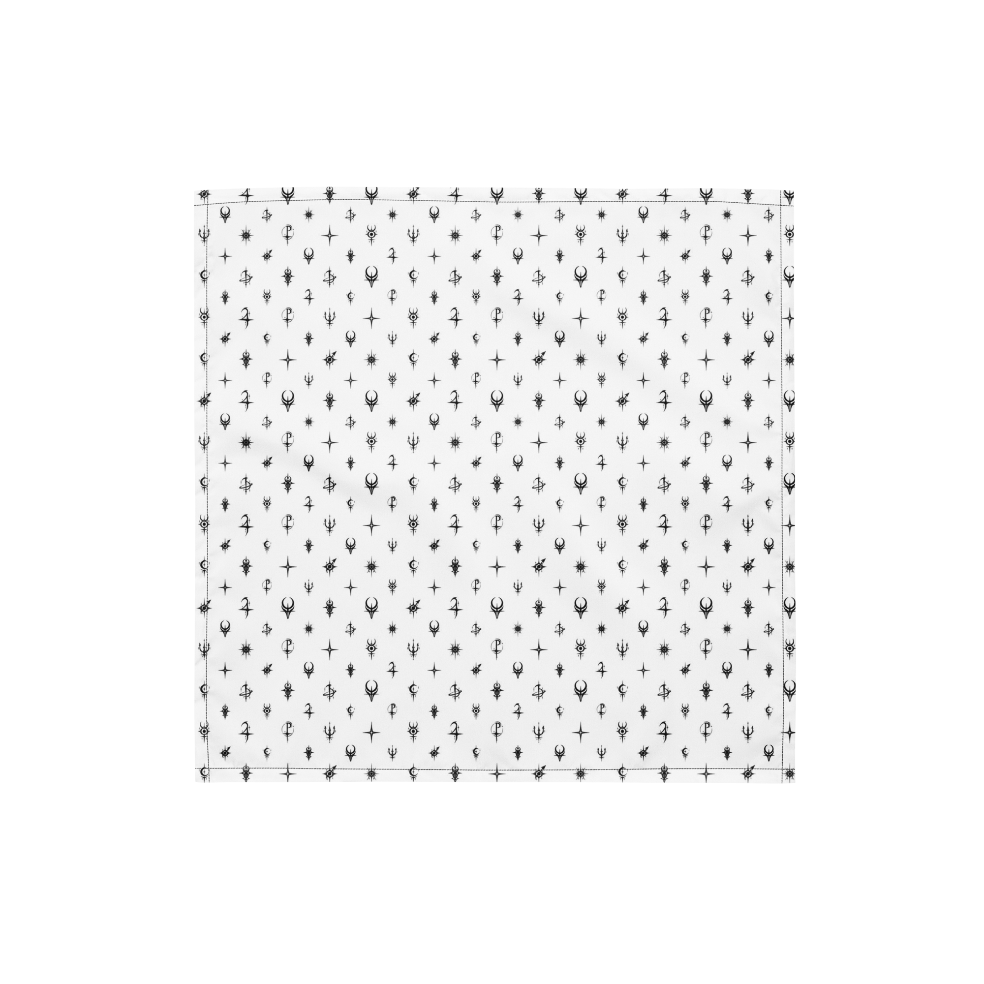Cosmic Monogram Bandana front