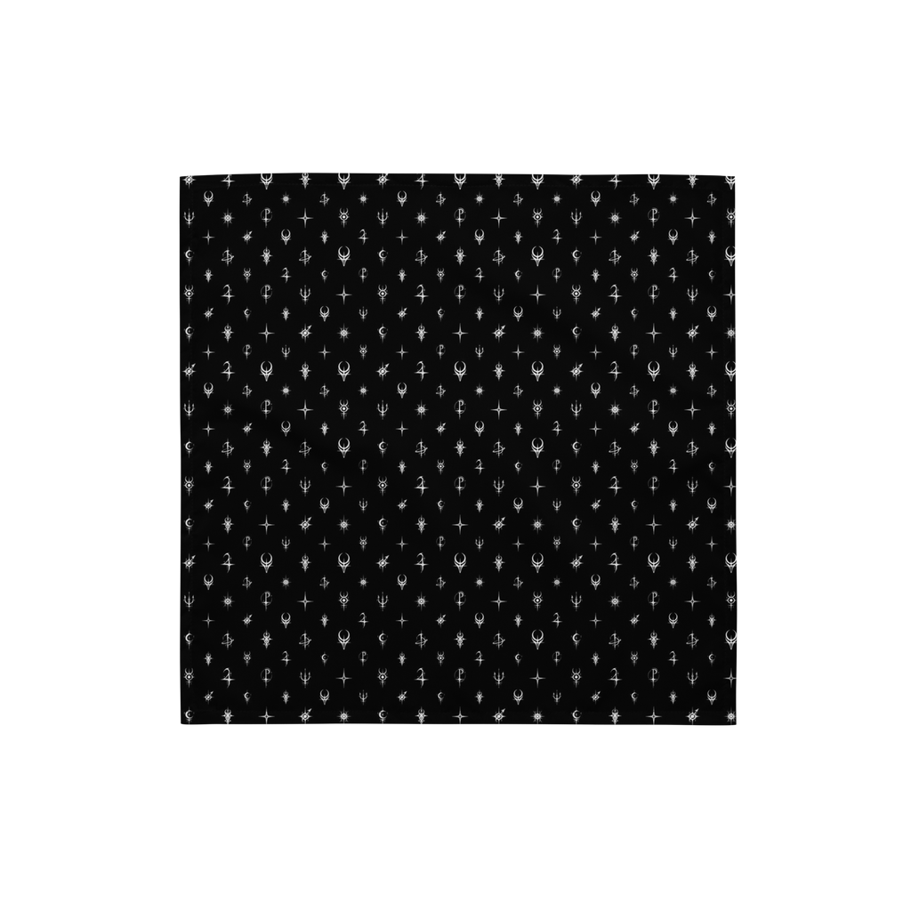 Cosmic Monogram Bandana front