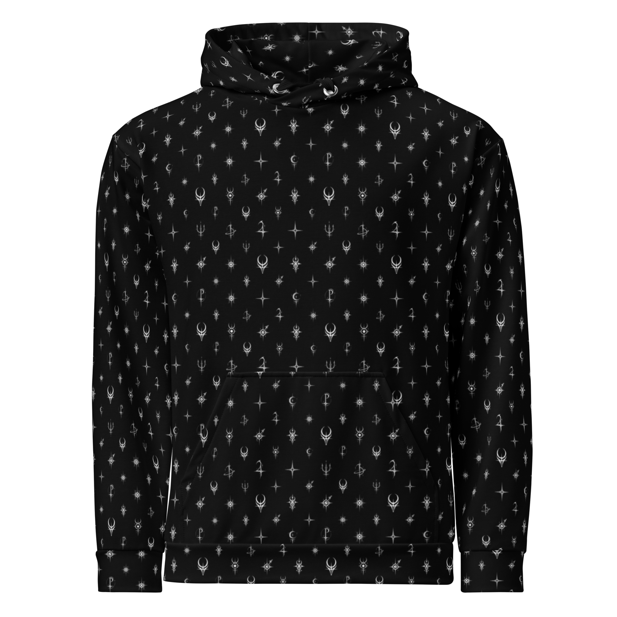 Cosmic Monogram Hoodie - Black