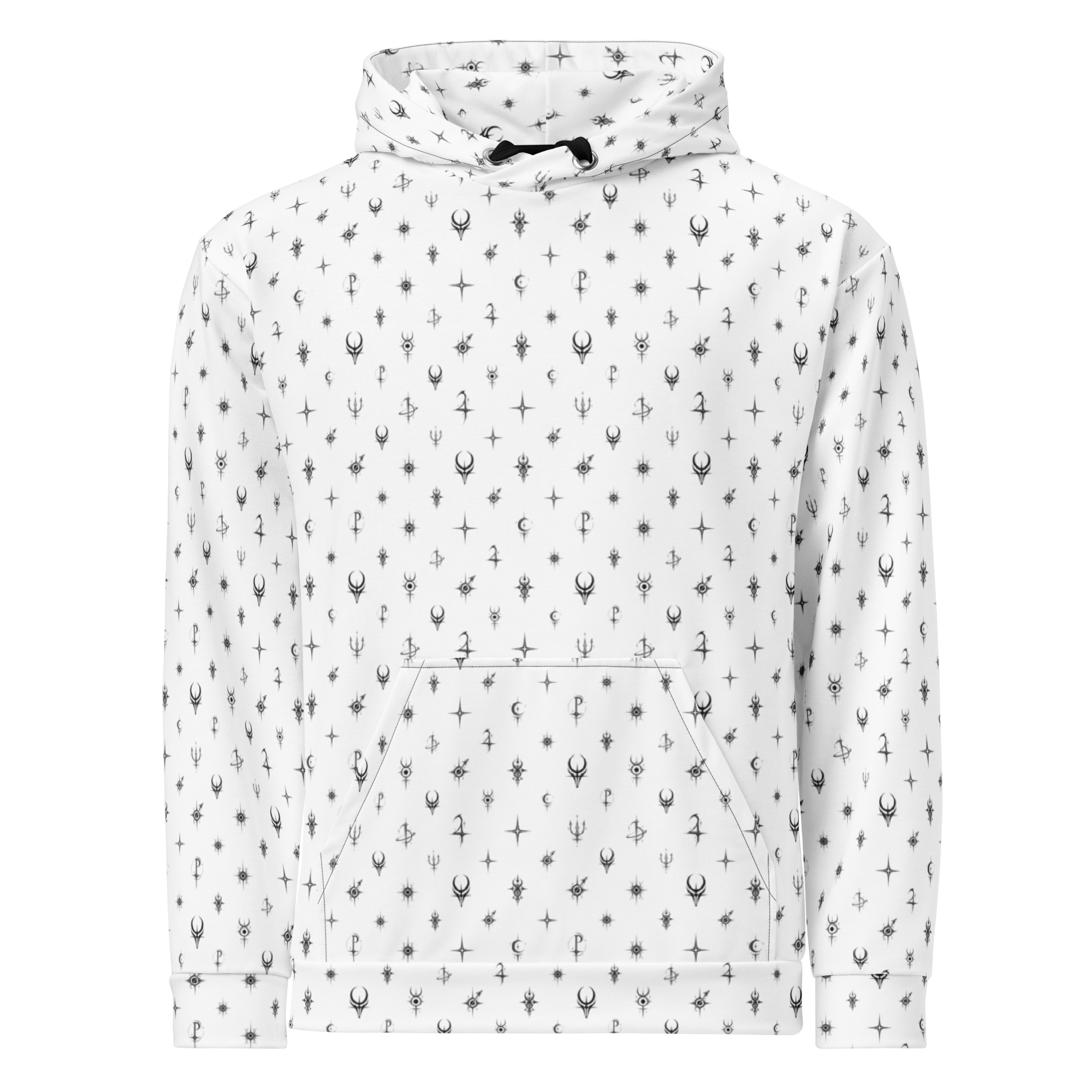Cosmic Monogram Hoodie - White