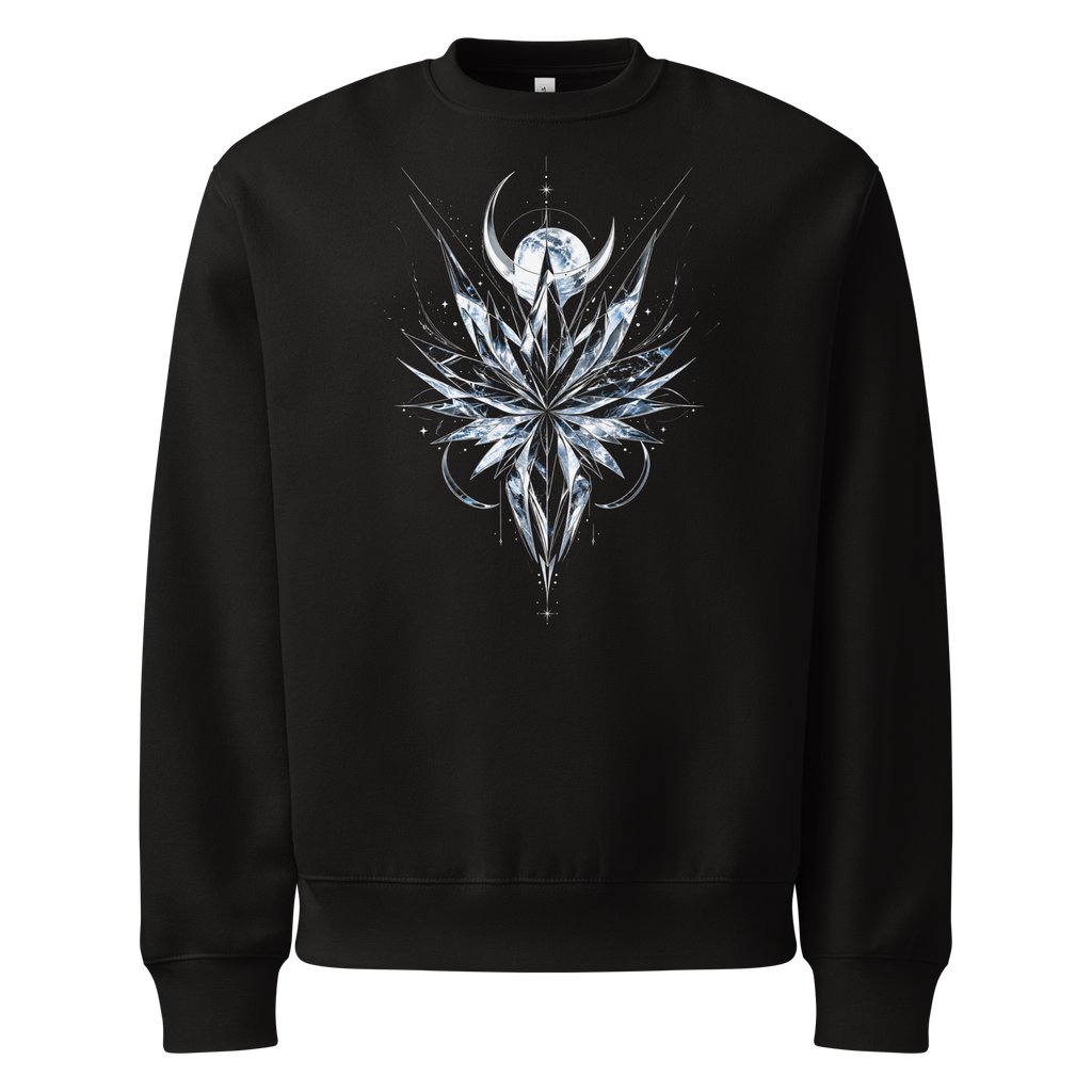 Crystal Veil Sweatshirt - Design I Black