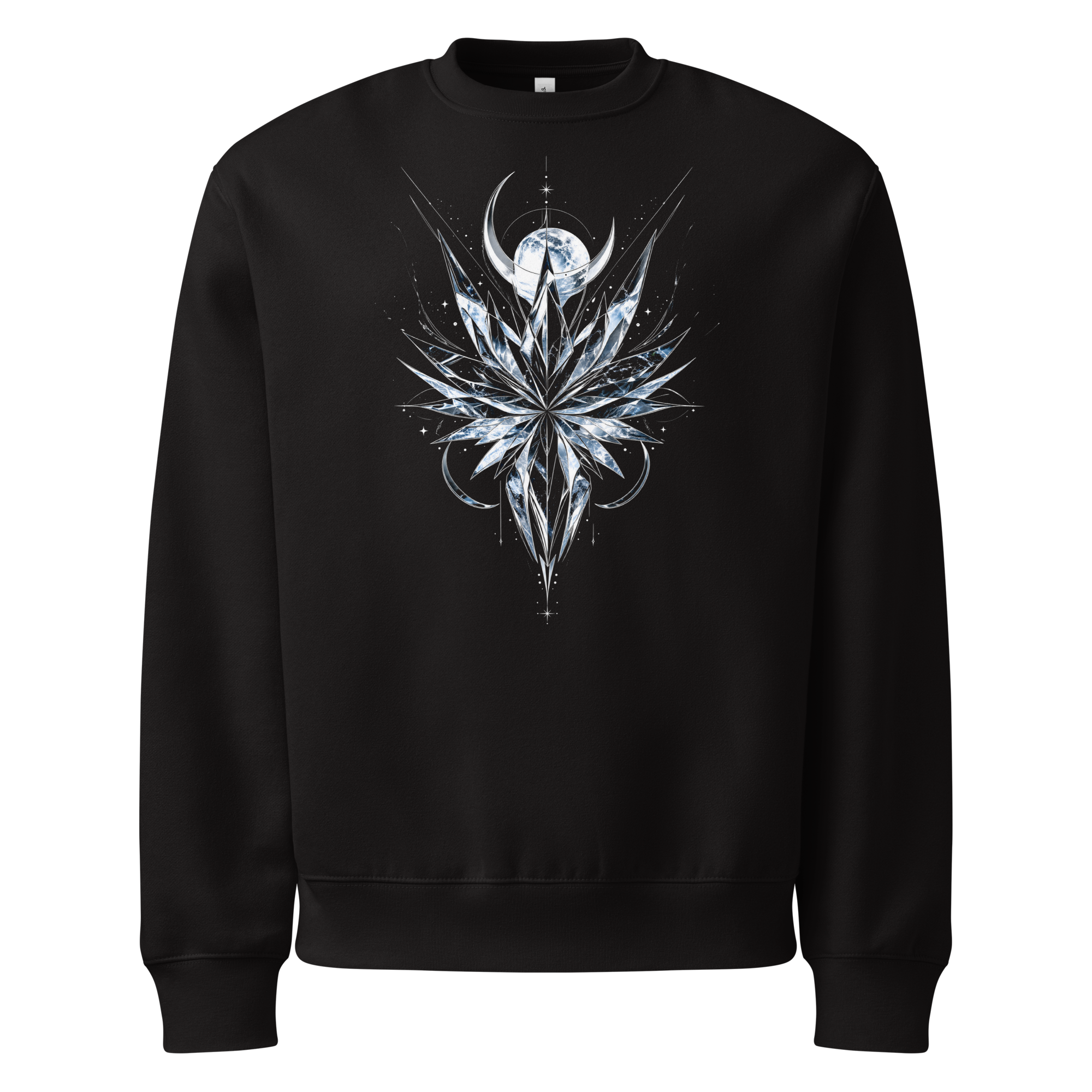 Crystal Veil Sweatshirt - Design I Black