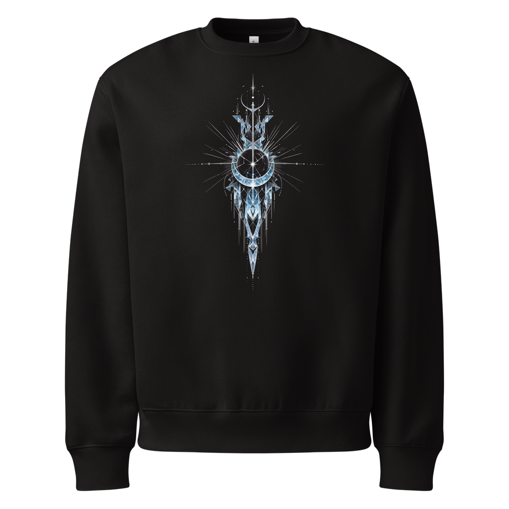 Crystal Veil Sweatshirt - Design II Black