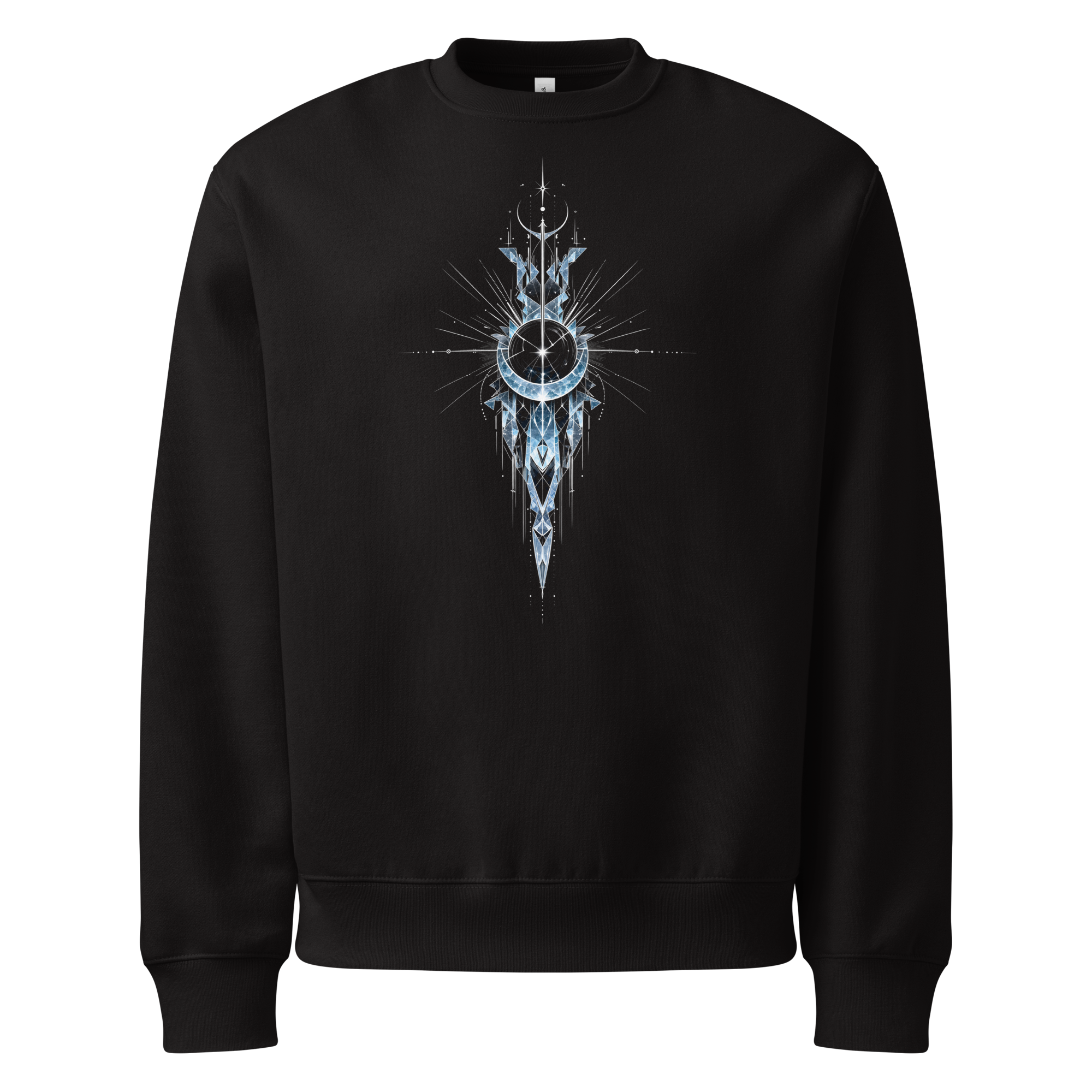 Crystal Veil Sweatshirt - Design II Black