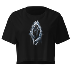 Crystal Veil Crop Top - Design III Black