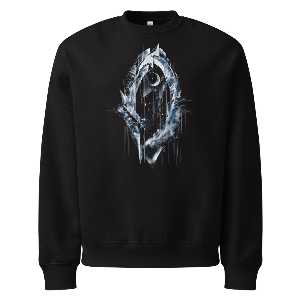 Crystal Veil Sweatshirt - Design III Black