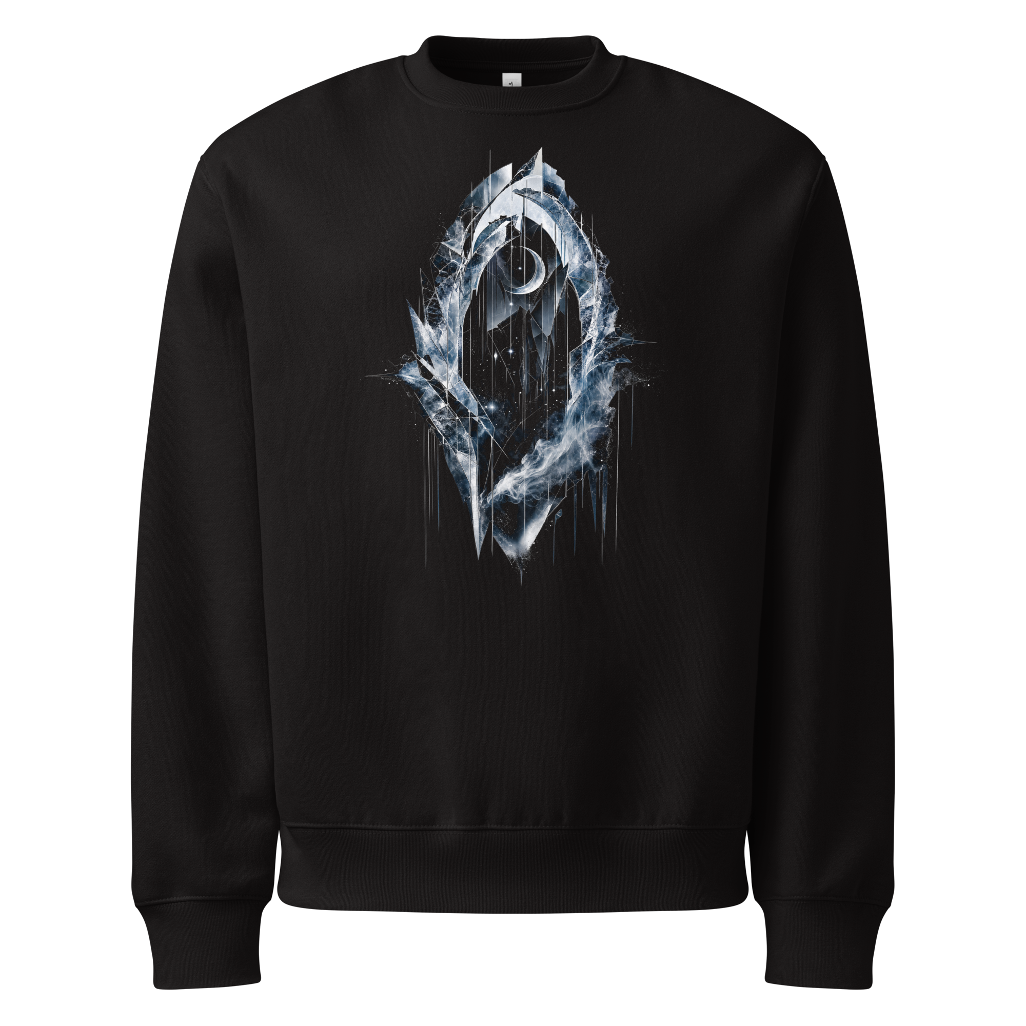 Crystal Veil Sweatshirt - Design III Black