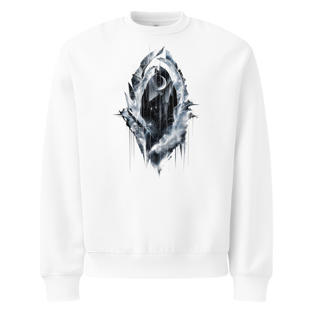 Crystal Veil Sweatshirt - Design III White