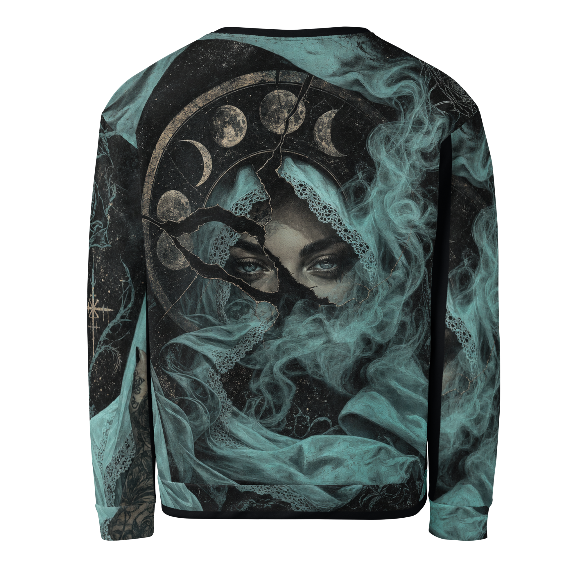 Cyan Vice Sweatshirt - Black back