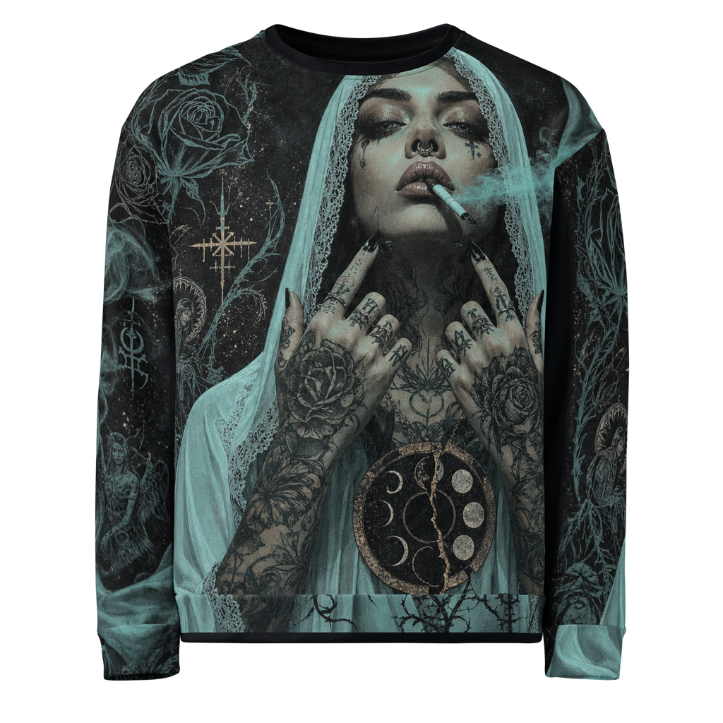 Cyan Vice Sweatshirt - Black front