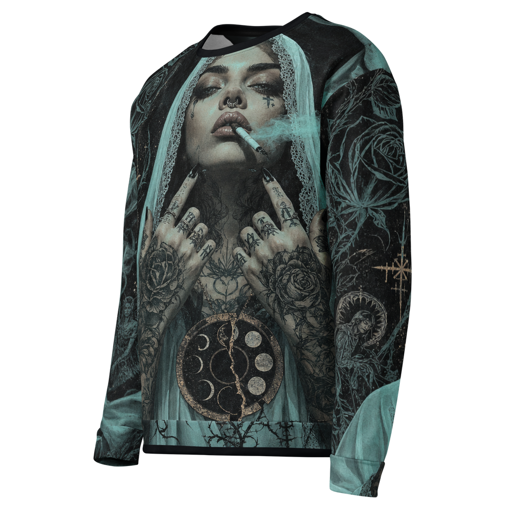 Cyan Vice Sweatshirt - Black left front