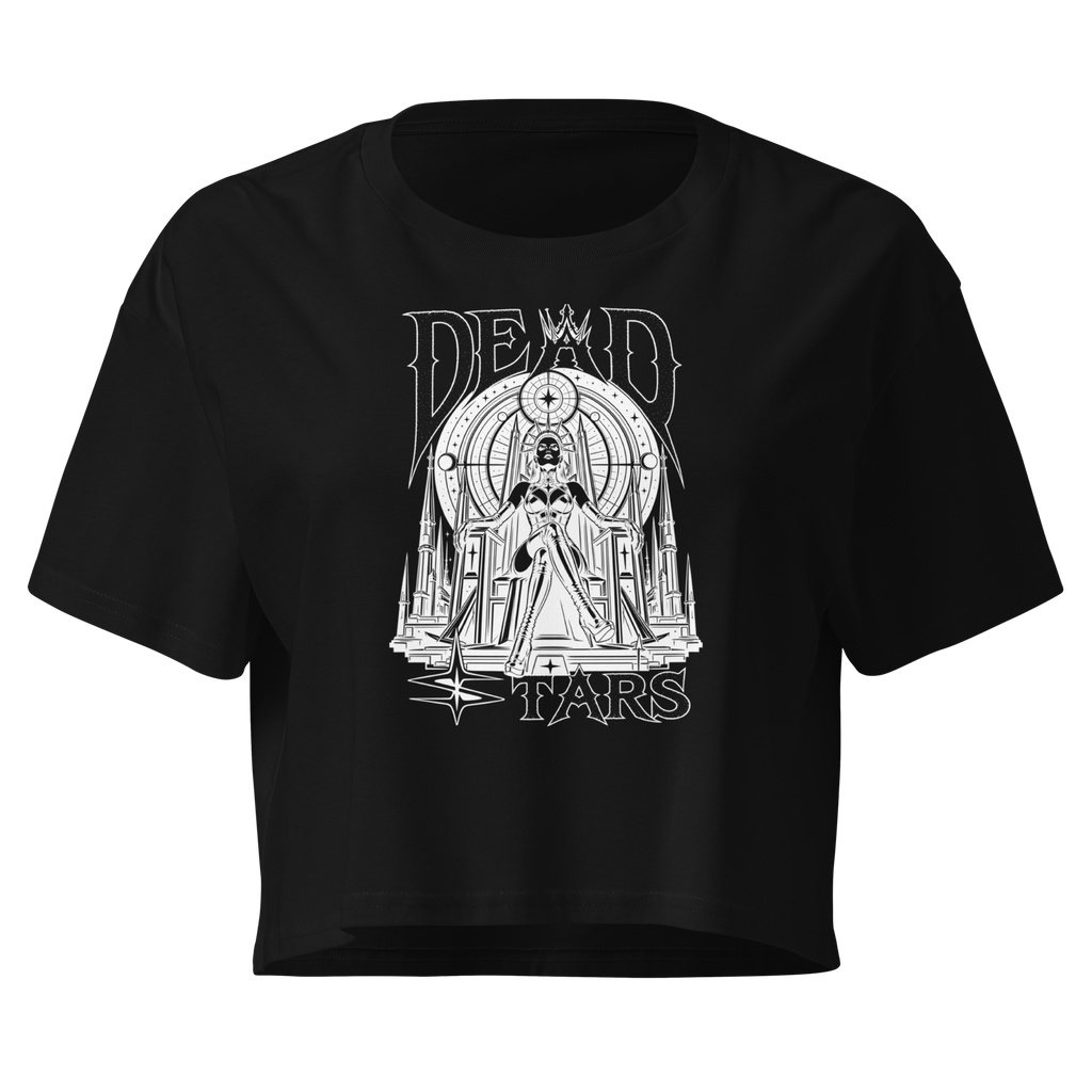 Dead Stars Crop Top - Design II Black