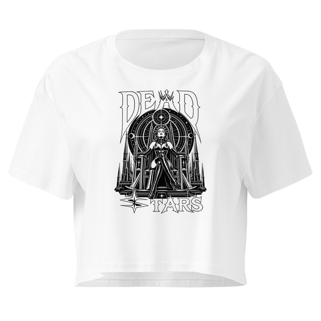 Dead Stars - Design II White Crop Top