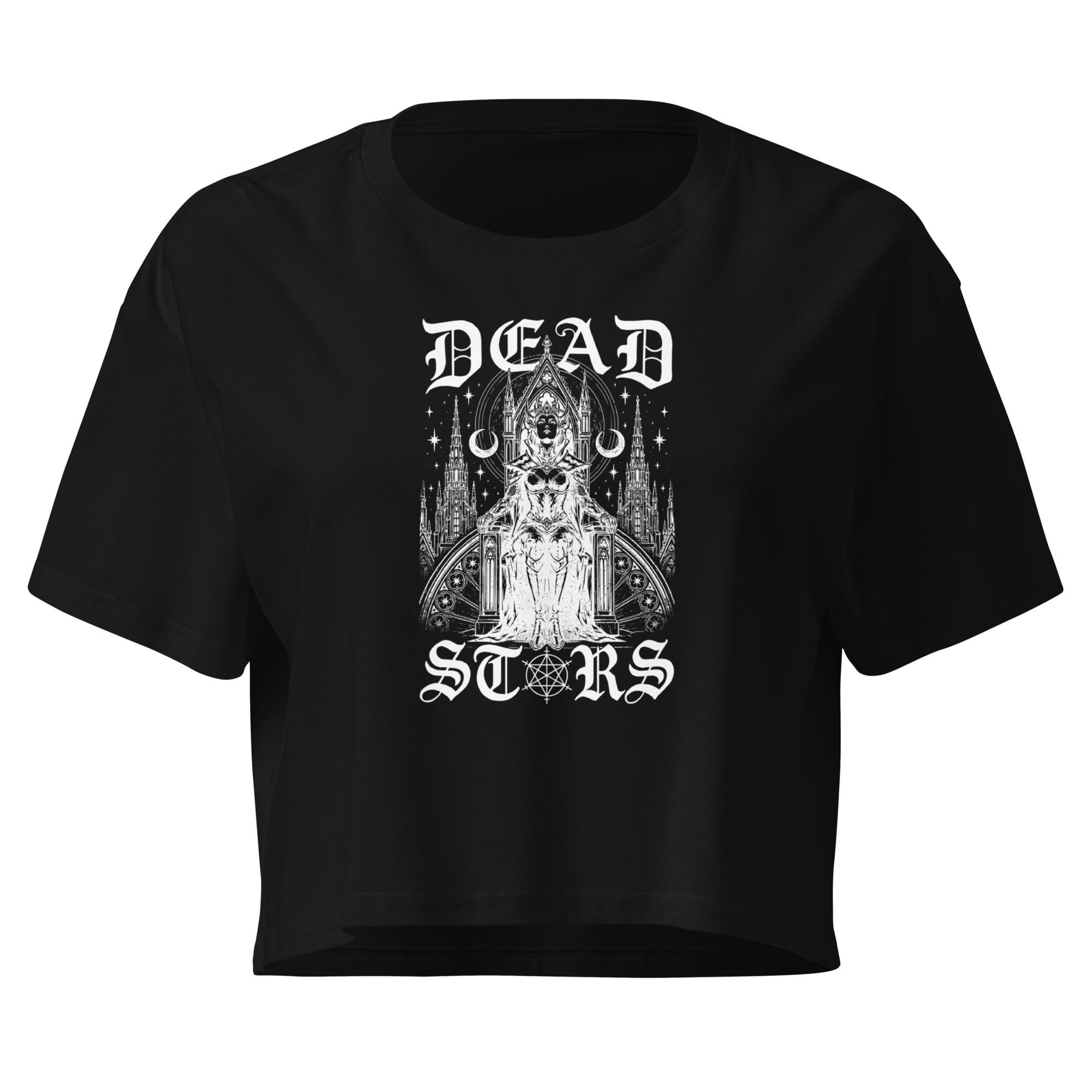 Dead Stars - Design III Black Crop Top
