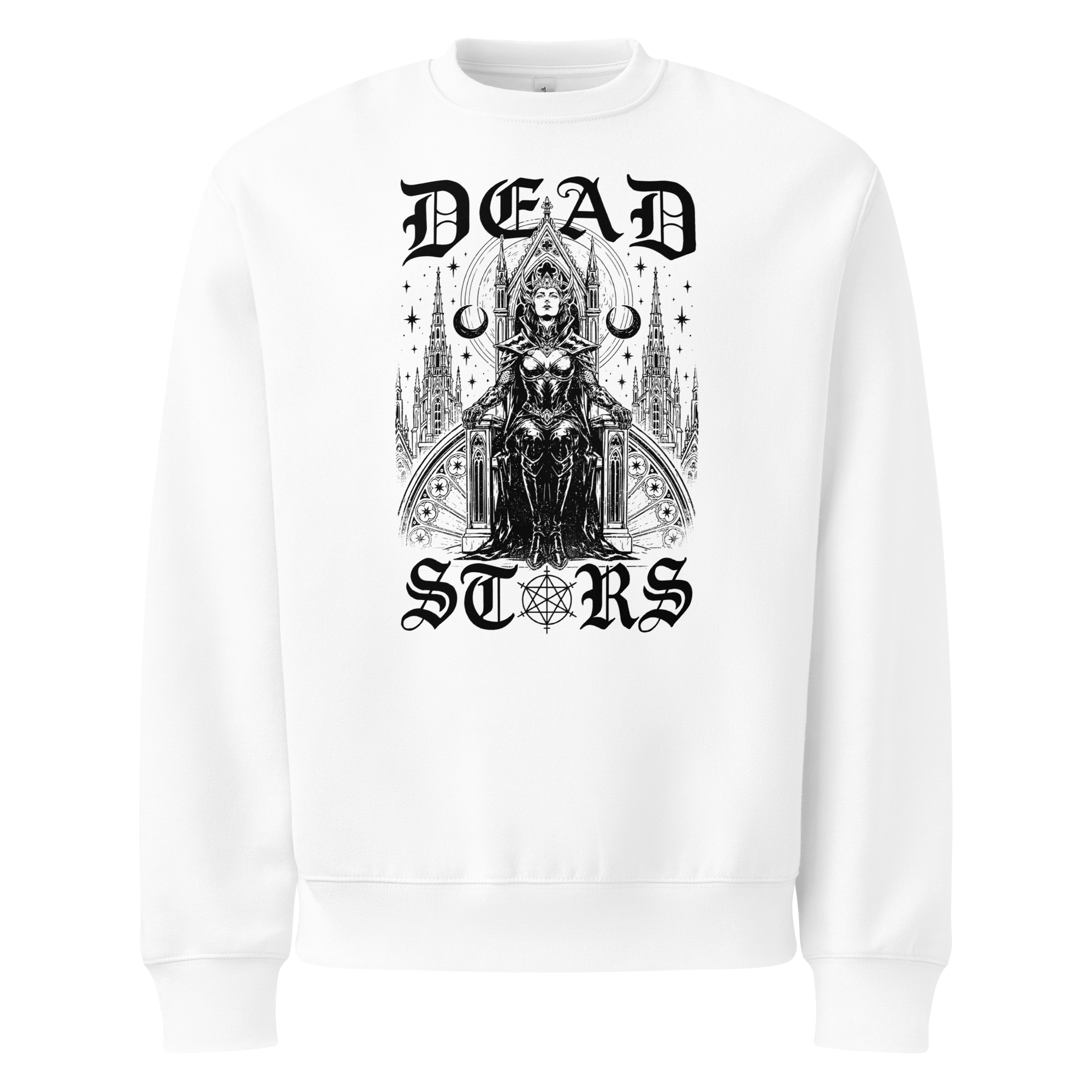Dead Stars Sweatshirt - Design III White