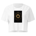 Totality (The Black Sun) Crop Top - White