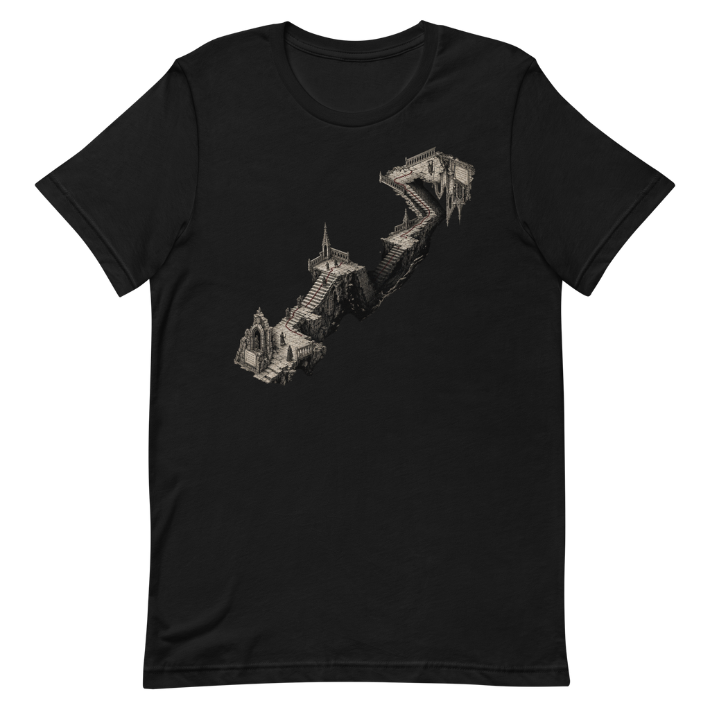 NO BOTTOM Tee - Black front