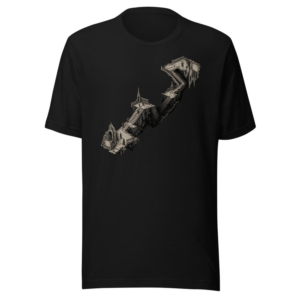 NO BOTTOM Tee - Black front