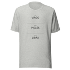 The Big Three Tee, Athletic Heather — personalized birth chart apparel by Starlyzed