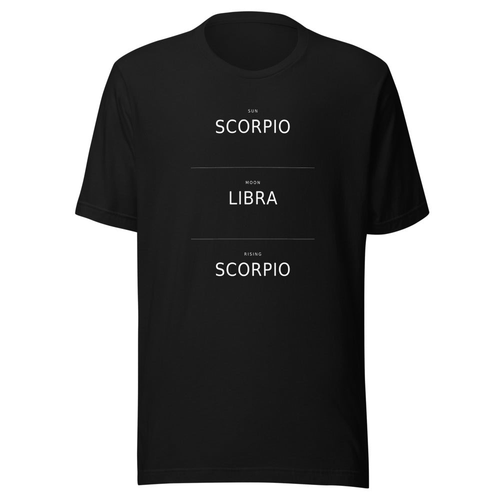 Jade Big Three Tee Black front Printful mockup