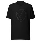 Jade Natal Chart Tee Black front Printful mockup