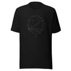 Sage Natal Chart Tee Black front Printful mockup